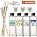 Urban Naturals Vanilla Bean Scented Oil Reed Diffuser Refill | Includes a Free Set of Reed Sticks! Vanilla Cream, Amber & Sweet Tonka Bean, 4 oz.