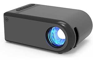 KSAN Projector with WiFi and bluetooth, Mini Projector 1080P Support, Portable Movie Projector with Built-in Speaker, Compatible with TV Stick Smartphone/HDMI/USB, indoor & outdoor use