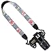 Wolven Pattern Canvas Camera Neck Shoulder Strap Belt Compatible with DSLR/SLR/Men/Women etc, Grey Floral