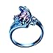 Rongxing Jewelry New Purple Cz Ring,Gold-Plated-Copper Blue S