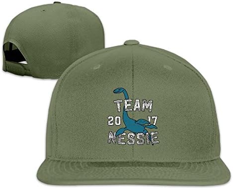 Team Nessie Loch Ness Monster Flat Bill Snapback Hats Baseball Caps For Men Women