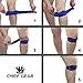 Knee Sleeve Neoprene 7mm (1 Pair) with FREE Adjustable Patella Knee Brace (1 Pair) By Chief Gear - Knee Support, Protects Patella, Pain Relief for Weight Lifting, Gym - Both Women & Men (Large)