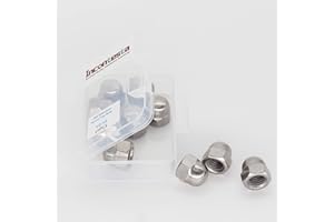 10pcs 1/2"-13 Acorn Cap Nuts, INCONTESTA 304 Stainless Steel Hex Acorn Cap Nut, Decorative Round Head Cover Dome Nuts