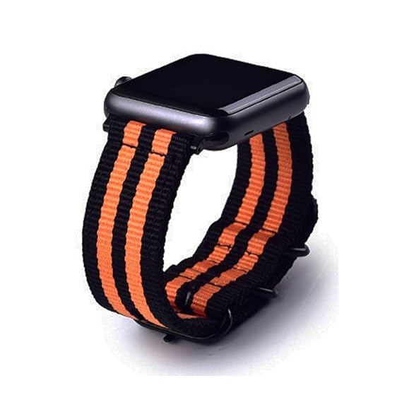 22mm Universal Ballistic Watch Band, CNYMANY Nylon Canvas Woven Loop Replacement Strap Wristband Buckle Fastener Adjustable Closure for Smart-Watch ...