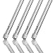 Hyperikon T8 T10 T12 8ft LED Tube Light, 36W (75W Equiv.), Dual-End Powered, Ballast Bypass, Shatterproof, Fluorescent Replacement, 6000k, Clear, 4400 Lumens, Workshop, Warehouse, Garage - 4 Pack
