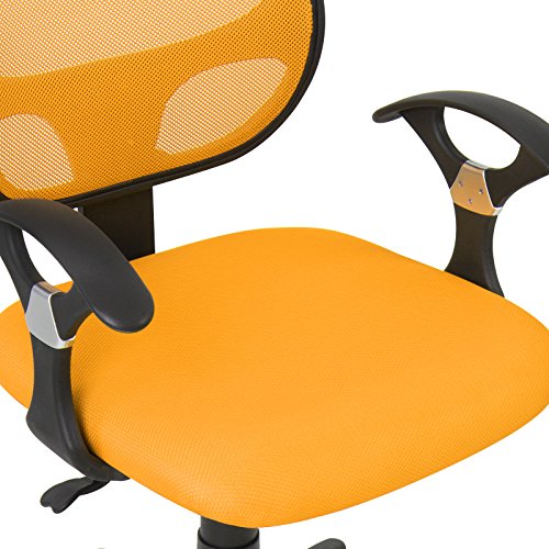 Miadomodo-Sedia-girevole-cameretta-bambini-con-schienale-in-rete-arancione