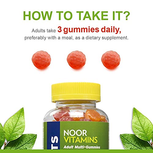 Noor Vitamins Halal Adult Multivitamin Gummy with Organic Fruit Blend