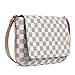 Women Checkered Crossbody Bag Stylish Shoulder Messenger Bags Designer Purse (White)