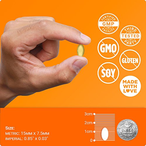 image for VITAMIN D3 2500 IU | 180 Premium Quality Vegetarian Softgels | Pure Da