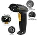 UNIDEEPLY Laser Barcode Scanner,1D Hand-Free and Handheld Barcode Reader, USB Barcode Reader with High Speed up to 200scans/sec, with Adjustable Stand Holder, Black Color