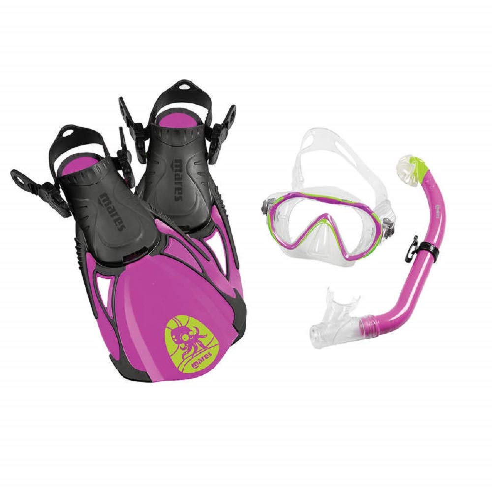Mares SEA FRIENDS Fins, Mask and Mouthpiece Set Unisex-Youth ML Violet