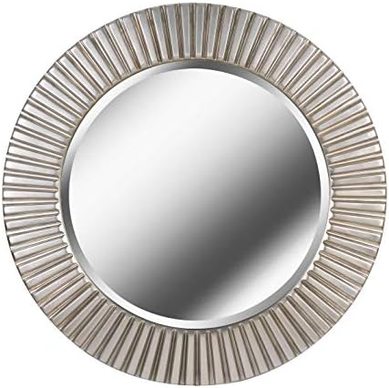 Kenroy Home - 60021SIL North Beach Wall Mirror, 34 Inch Diameter, Silver Finish
