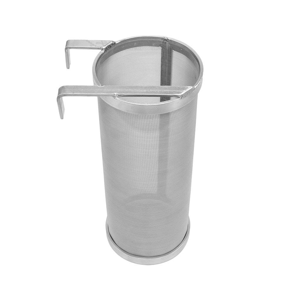 Merrday Stainless Hop Spider Beer Keg Dry Hopper Filter Strainer 300 Micron Mesh for Home Beer Brewing Kettle Kegging Equipment 4 x 10 inch