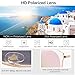 SOJOS Fashion Polarized Sunglasses for Women UV400 Mirrored Lens SJ1057 with Gold Frame/Pink Polarized Lens with Soft Case