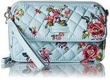 Vera Bradley Iconic RFID All in One Crossbody, Signature Cotton, Water Bouquet