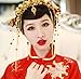 BININBOX Vintage Wedding Hair Retro Chinese Style With Bead For Women Bridal Bridesmaids Headpiece Head Band Accessorie (A)
