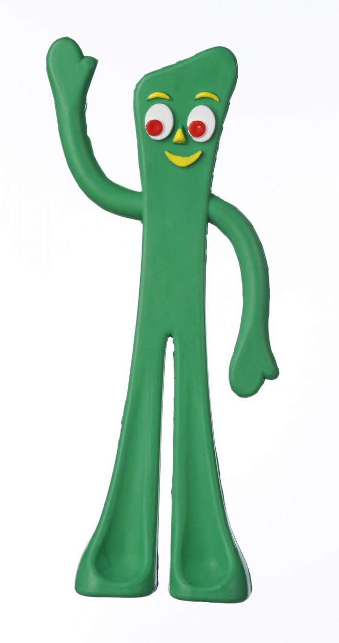 Pet Squeak Toys : Gumby Rubber Dog Toy 