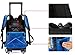 Children Toddler Kid's 2-4-6th Grade Pupils School Bag Backpack with Wheeled Trolley Hand (blue)