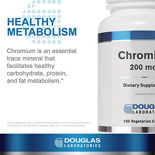 Douglas Laboratories Chromium 200 mcg Trace Mineral Supports
