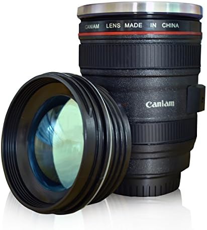 Electric mixing - Camera Lens Thermos Stainless Steel Coffee Mug, travel mug, milk cup, 300ml/11oz (The second generation)