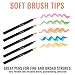 C&Berg 40 Watercolor Brush Pens Soft Flexible Tip - Watercolor Paint Markers for Adult Coloring Books, Painting, Drawing, Coloring, Non Toxic Watercolor Paint, Set of 40 Watercolor Pens