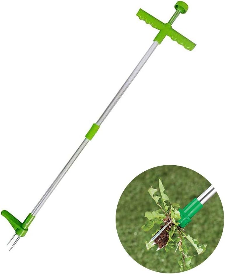 GUCHIS Manual Weeders, 3 Claws Stand Up Weed Puller, Garden Hand Tool with 39 Long Handle and High Strength Foot Pedal : Garden & Outdoor