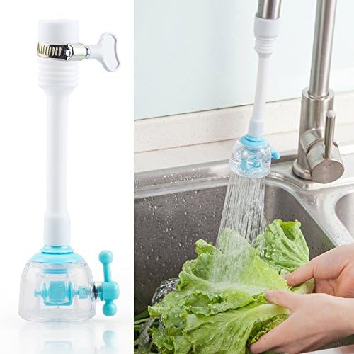 Water Saving Tap- Faucet Sprayer, Aerator Diffuser, Swivel Faucet Nozzle Filter Anti Splash Tap, 360° Rotate tap Kitchen Bathroom Accessories (Blue)