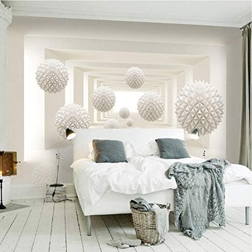 カスタム3d写真の壁紙モダンでシンプルなクリエイティブデザイン立体空間ラウンドボール大きな壁画壁画アート壁紙 450x300cm 絶品