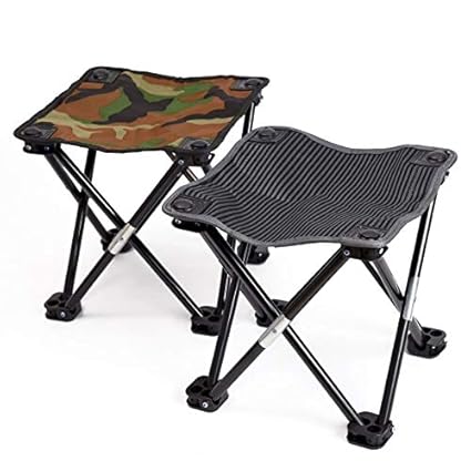 BRAVOSOLEIL Plegable Camping al Aire Libre Pesca Taburete Silla ...