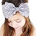 Zapire 8pcs Lace Bows Baby Headbands for Baby Girl Headbands Hair Accessories - Soft Elastic Flower Bows Hair Band (8pc Lace Bow)