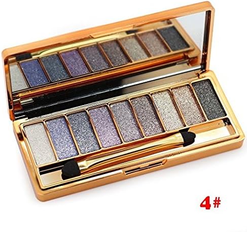 ShineMore 9 Colors Diamond Bright Colorful Eye Shadow Eyeshadow Super Flash Glitter Eyeshadow (NO.4)