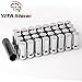 YITAMOTOR 32pcs Chrome XL Closed End Bulge Acorn Spline Lug Nuts - Cone Seat - 9/16-18 Hex For Ford F250 F350 Dodge Ram 2500 3500(32pcs + 1pcs Key)