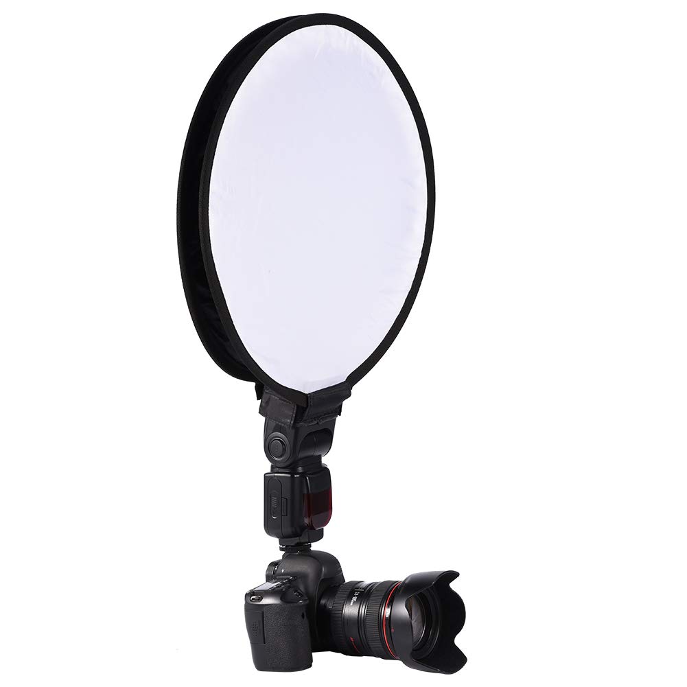 Soft Box Mini Portable Round Beauty Dish Flash Studio Shooting Tent Diffuser Softbox for Sigma Pentax Flash(40cm)