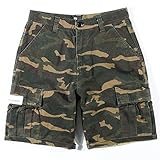 FOURSTEEDS Men's Cotton Multi-Pockets Camouflage