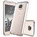 Moto G5S Plus, Style4U Scratch Resistant Shock Absorbent Ultra Slim Transparent Clear PC Back TPU Bumper Protective Case Cover for Moto G5S Plus w/ 2 Ring Holder Kickstands [Clear]