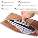 Borgasets Women's Wallet Leather RFID Blocking Ultra thin Envelope Ladies Purse Travel Clutch with ID Card Holder and Phone Pocket Brown
