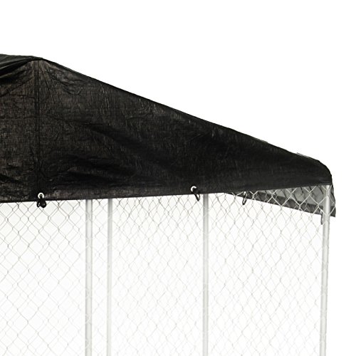 WeatherGuard 10 x 10 Foot Waterproof Gable Design Protective Roof Cover With Steel Frame for Dog Run Kennel, Cover Only (2 Pack)