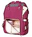 JOLLYCHIC LAND Large Capacity Diaper Bag Backpack for Baby Boys and Girls Travel Maternity Nappy Bag for Mom and Dad (Rose)
