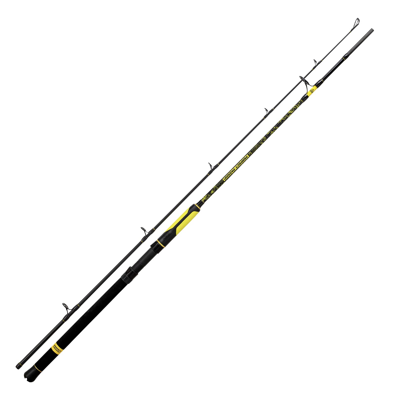 Black Cat Premium Passion Boat Spin Catfish Fishing Rod Casting Weight 50–190 g Black/Yellow 2.40 m