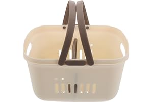 TOPPERFUN Portable Plastic Shower Caddy Basket Handle Small Storage Organizer for Bathroom Toiletries