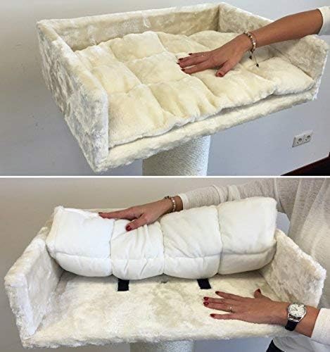 Cat Tree For Large Cats Maine Coon Lounge Beige Xxl Extra Big Breed Scratch Post And Adult Towers Furniture Scratcher Activity Centre Amazon Co Uk Pet Supplies