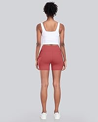 CHRLEISURE Womens Biker Yoga Shorts with