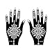 Henna Tattoo Stencil/Temporary Tattoo Temples Set of 14 Sheets,Indian Arabian Tattoo Reusable Stickers Stencils Body Art Designs for Hands Body
