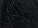 Black Extra Long Eyelash Yarn Ice Luxurious Fun Fur 50gr 38yds 7711