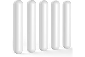 FunChem Stir Bar Set, 5pcs PTFE-Coated Magnetic Stirring Bars for Stirrers (50 mm, 5), White