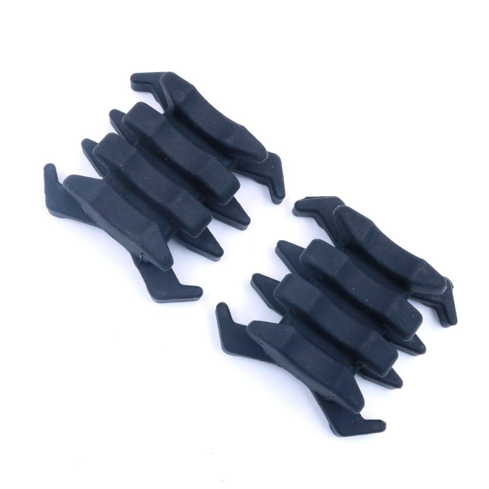 Namvo 4 Pcs Compound Bow Stabilizer Archery Rubber Bow Limbs Vibration Damper Archery Bow Accessories Crab Shaped Shock-absorbing Sliencer for Hunting Traing Black