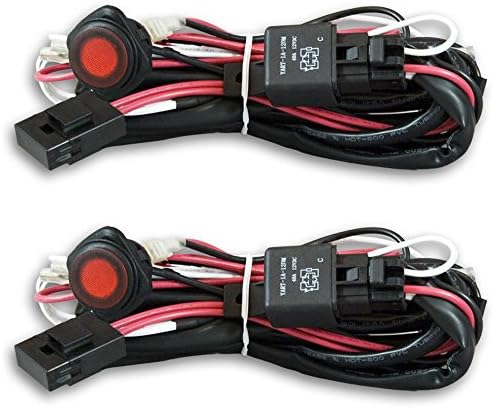 LED Light Bar Wiring Harness for Off Road and ATV Light Bars Up To 300w or 50 Inches On Off Switch 2 Pack