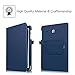 Fintie Keyboard Case for Samsung Galaxy Tab E 9.6 - Slim Fit PU Leather Stand Cover with Premium Quality [All-ABS Hard Material] Removable Wireless [Long Life Battery] Bluetooth Keyboard, Navy