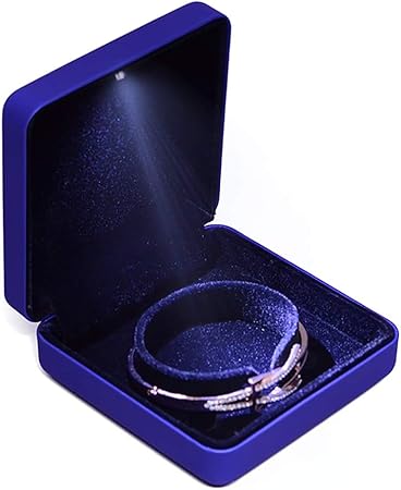 Organizadores y cajas para joyas Caja de exhibición de la joyería, de alto grado con luces