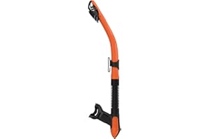Mares Unisex Adults Ergo Dry Snorkel - Durable Lightweight Scuba Diving & Snorkeling Gear with Dry Top & Ergonomic Mouthpiece